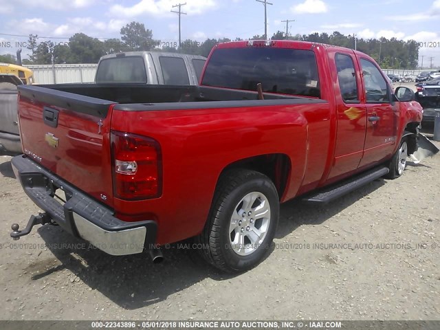 1GCRCREA5DZ217775 - 2013 CHEVROLET SILVERADO C1500  LS RED photo 4