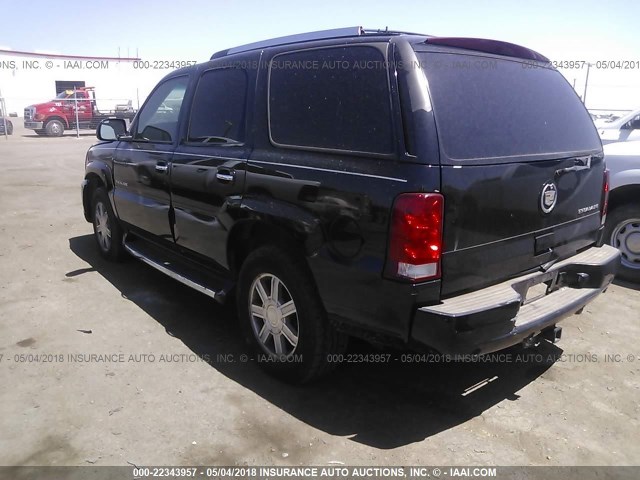 1GYEK63N32R104291 - 2002 CADILLAC ESCALADE LUXURY BLACK photo 3