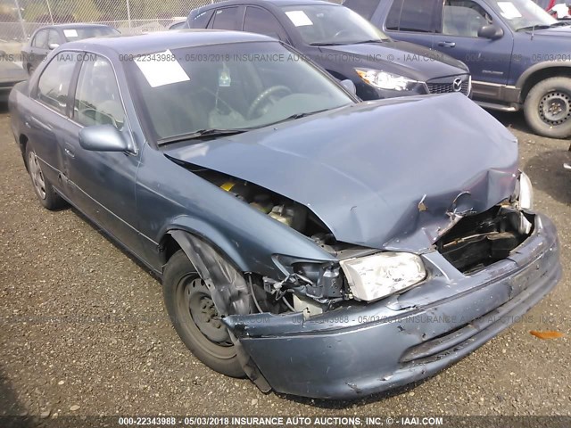 4T1BG22K81U795318 - 2001 TOYOTA CAMRY CE/LE/XLE BLUE photo 1