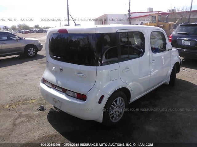 JN8AZ2KR7CT252353 - 2012 NISSAN CUBE S/SL/KROM WHITE photo 4