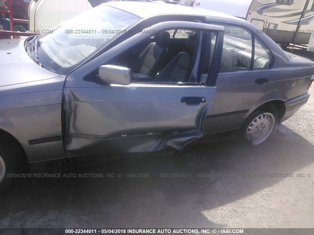 WBACB4311PFL12125 - 1993 BMW 325 I AUTOMATIC SILVER photo 6