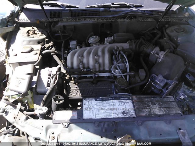 1FACP52U3PA245164 - 1993 FORD TAURUS GL GREEN photo 10