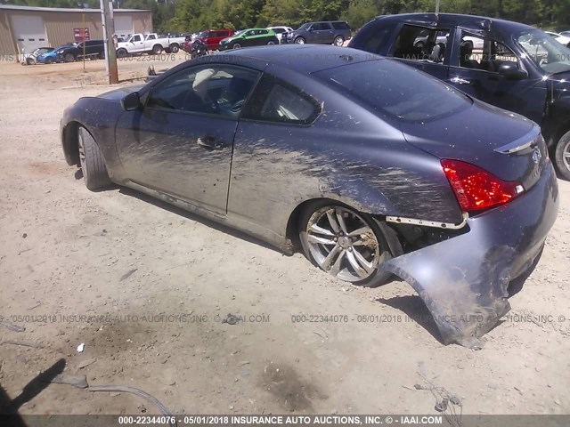 JNKCV64E49M604839 - 2009 INFINITI G37 JOURNEY/SPORT GRAY photo 3