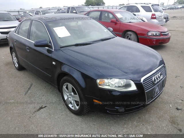 WAUAF78E16A063149 - 2006 AUDI A4 2/TURBO BLACK photo 1