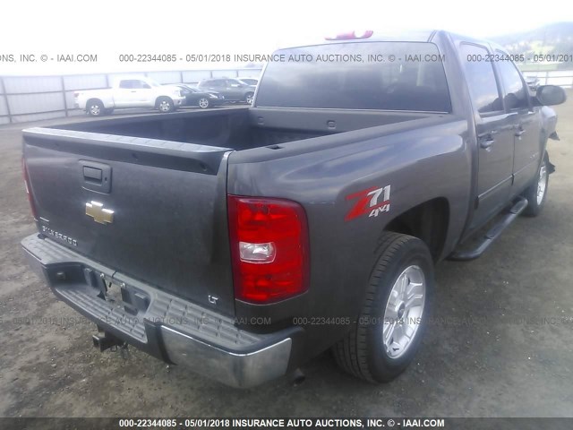 3GCRKSE32AG166291 - 2010 CHEVROLET SILVERADO K1500 LT GRAY photo 4