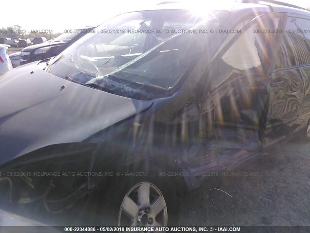 5TDZK23C28S196616 - 2008 TOYOTA SIENNA CE/LE BLUE photo 6