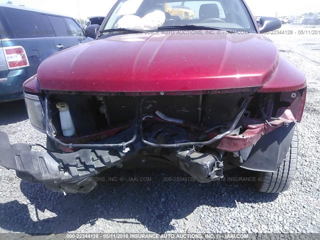 1D7CE3GK8AS107395 - 2010 DODGE DAKOTA SXT RED photo 6