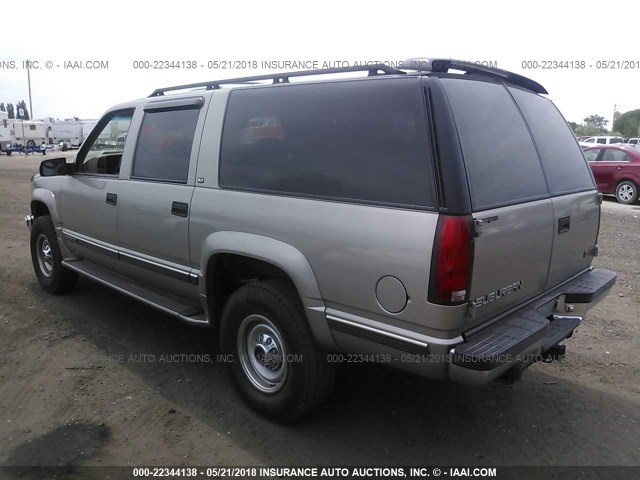 1GKGK26J5XJ773141 - 1999 GMC SUBURBAN K2500 BEIGE photo 3