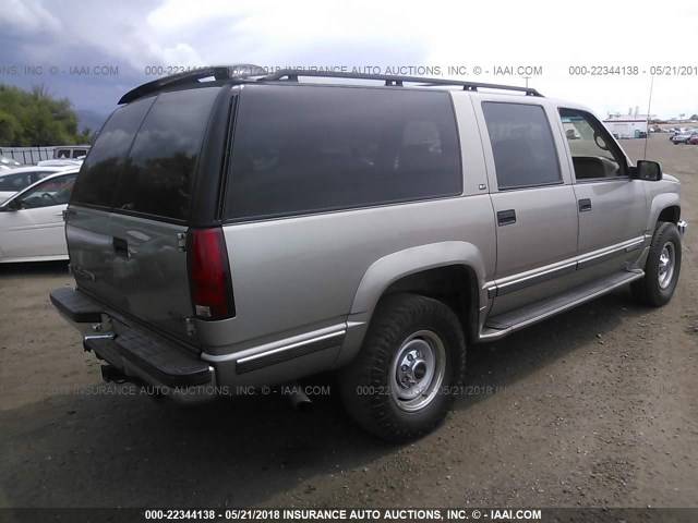 1GKGK26J5XJ773141 - 1999 GMC SUBURBAN K2500 BEIGE photo 4