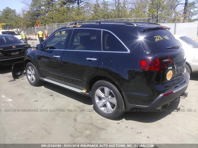 2HNYD2H30DH508448 - 2013 ACURA MDX TECHNOLOGY BLACK photo 3