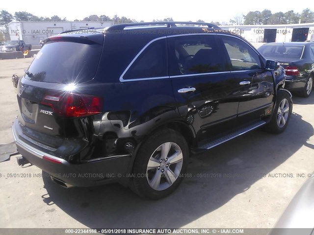 2HNYD2H30DH508448 - 2013 ACURA MDX TECHNOLOGY BLACK photo 4