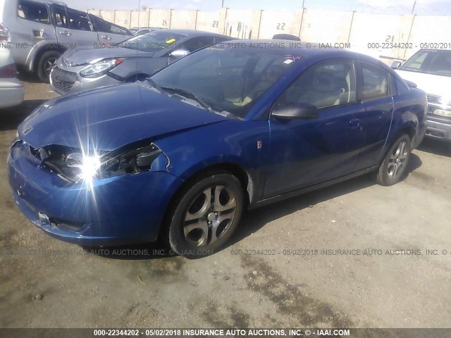 1G8AM12F65Z156752 - 2005 SATURN ION LEVEL 2 BLUE photo 2