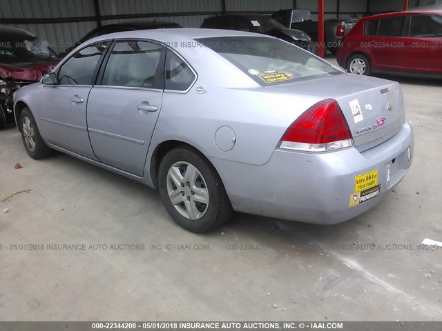 2G1WB58K669186836 - 2006 CHEVROLET IMPALA LS SILVER photo 3