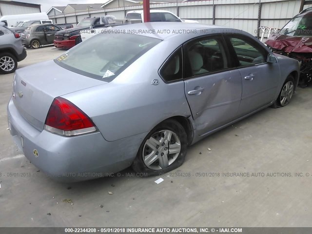 2G1WB58K669186836 - 2006 CHEVROLET IMPALA LS SILVER photo 4