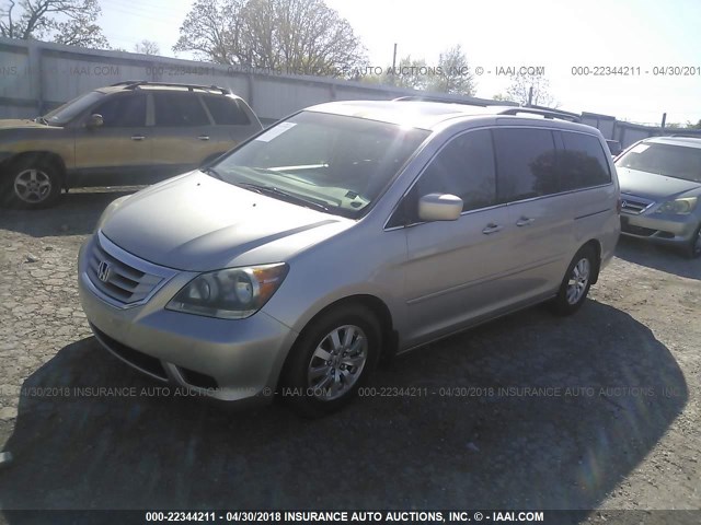 5FNRL386X8B004028 - 2008 HONDA ODYSSEY EXL ვერცხლისფერი ფოტო 2