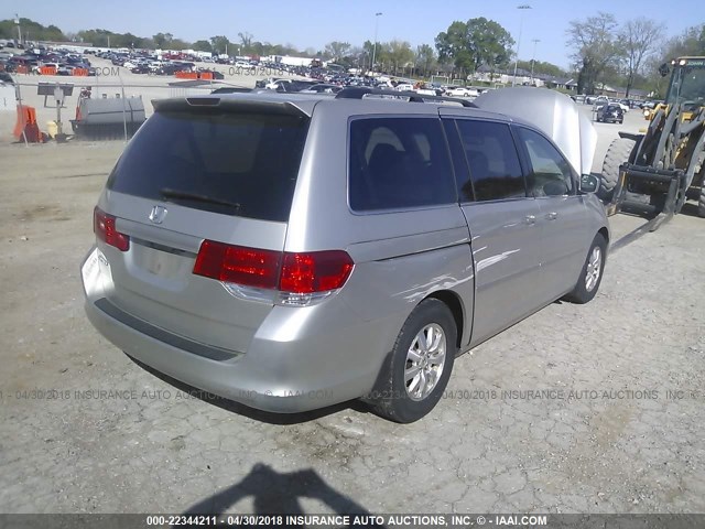 5FNRL386X8B004028 - 2008 HONDA ODYSSEY EXL ვერცხლისფერი ფოტო 4