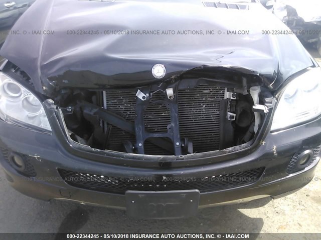 4JGBB86E37A261756 - 2007 MERCEDES-BENZ ML 350 BLACK photo 6