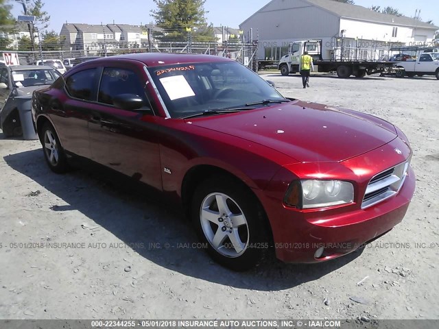 2B3KA33V79H532189 - 2009 DODGE CHARGER SXT RED photo 1