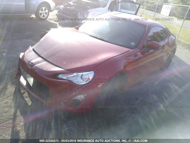 JF1ZNAA18D1731710 - 2013 TOYOTA SCION FR-S RED photo 2