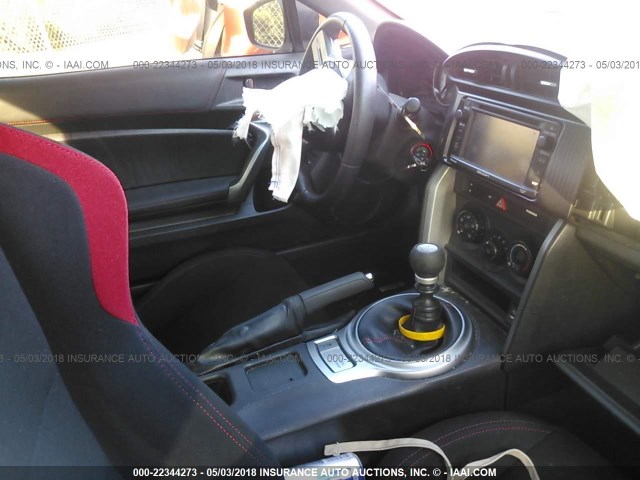 JF1ZNAA18D1731710 - 2013 TOYOTA SCION FR-S RED photo 5