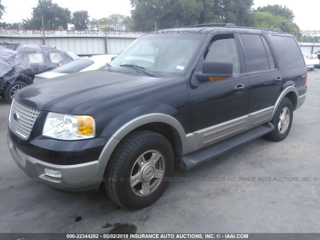 1FMFU17L73LB28044 - 2003 FORD EXPEDITION EDDIE BAUER BLACK photo 2