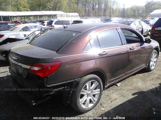 1C3CCBBB4CN169500 - 2012 CHRYSLER 200 TOURING BROWN photo 4