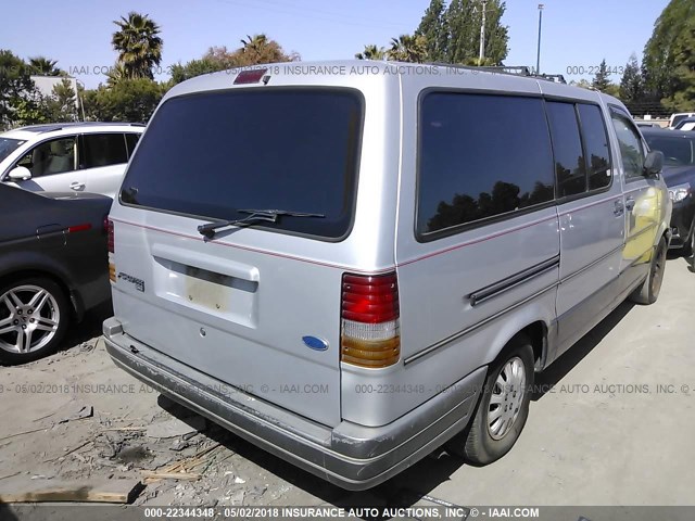 1FMDA31X4RZA89474 - 1994 FORD AEROSTAR GRAY photo 4