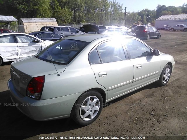 KMHDN46D84U907447 - 2004 HYUNDAI ELANTRA GLS/GT Light Blue photo 4