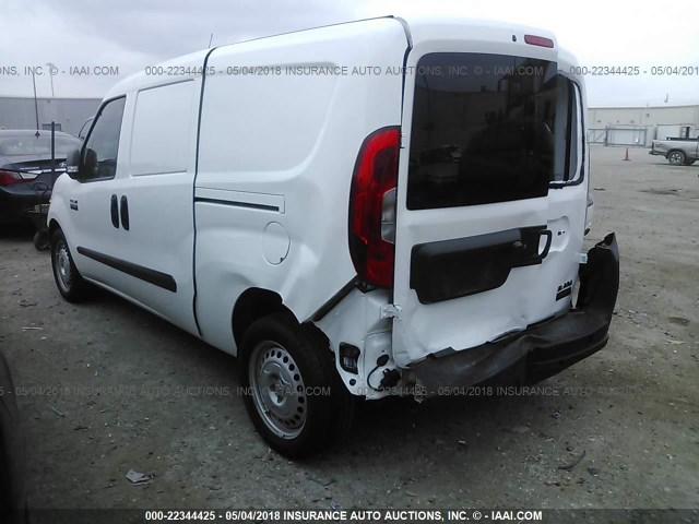 ZFBERFAB3H6D53488 - 2017 RAM PROMASTER CITY  WHITE photo 3