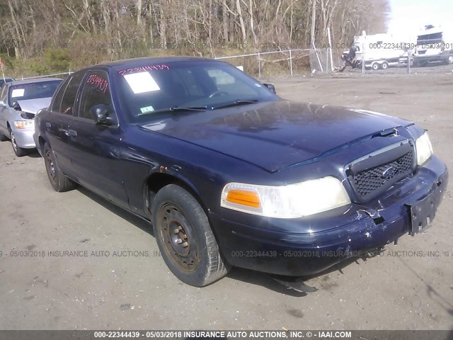 2FAHP71W43X177639 - 2003 FORD CROWN VICTORIA POLICE INTERCEPTOR BLUE photo 1