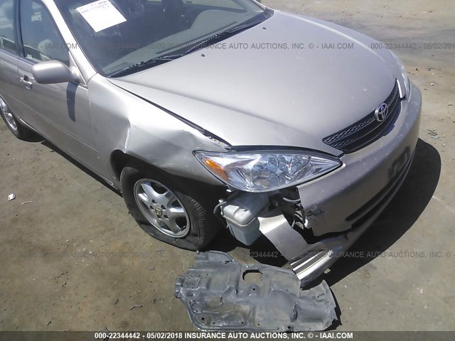 4T1BE32K24U366708 - 2004 TOYOTA CAMRY LE/XLE/SE 金色 照片 6
