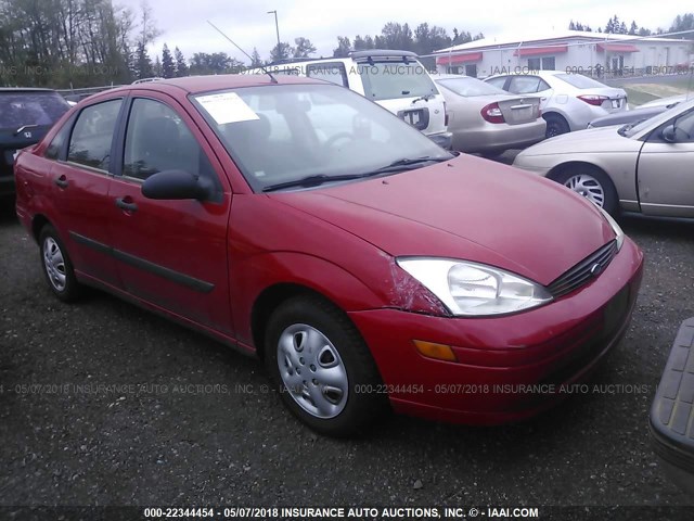 1FAFP33PXYW421478 - 2000 FORD FOCUS LX RED photo 1