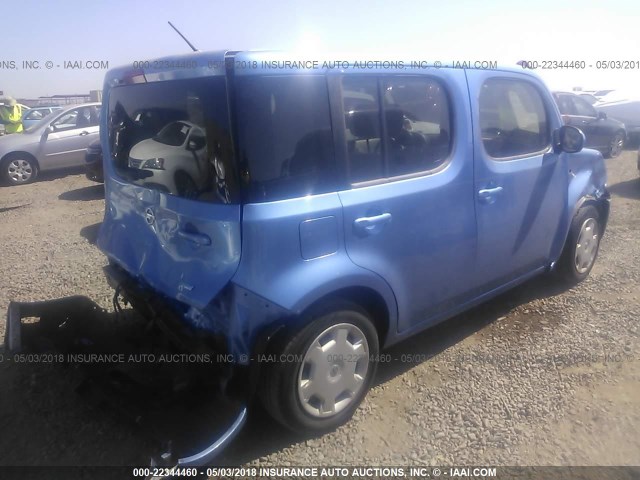 JN8AZ2KR9DT305782 - 2013 NISSAN CUBE S/SL BLUE photo 4