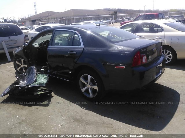1G1ZC5E1XBF271296 - 2011 CHEVROLET MALIBU 1LT 黑色 照片 3