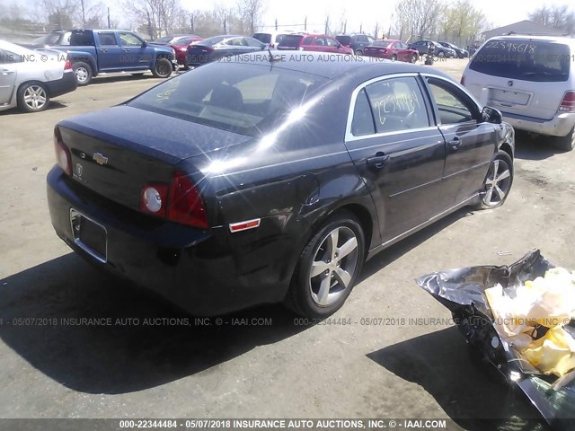 1G1ZC5E1XBF271296 - 2011 CHEVROLET MALIBU 1LT 黑色 照片 4