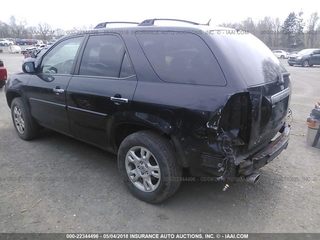 2HNYD18845H512641 - 2005 ACURA MDX TOURING BLACK photo 3