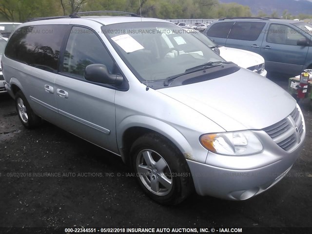 2D4GP44L47R216393 - 2007 DODGE GRAND CARAVAN SXT SILVER photo 1