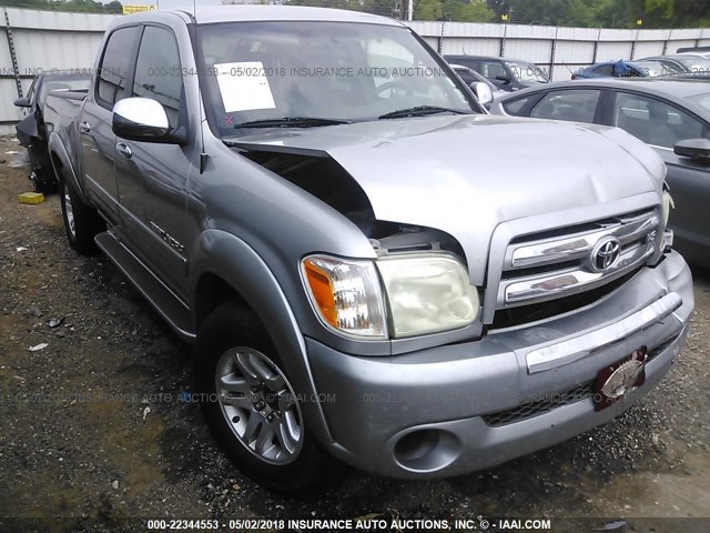 5TBET34106S554008 - 2006 TOYOTA TUNDRA DOUBLE CAB SR5 SILVER photo 1