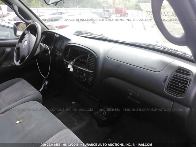 5TBET34106S554008 - 2006 TOYOTA TUNDRA DOUBLE CAB SR5 SILVER photo 5