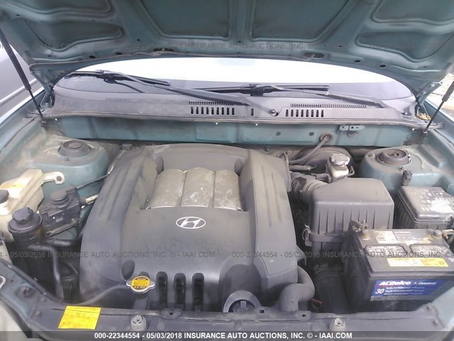 KM8SC73D72U307096 - 2002 HYUNDAI SANTA FE GLS/LX GREEN photo 10