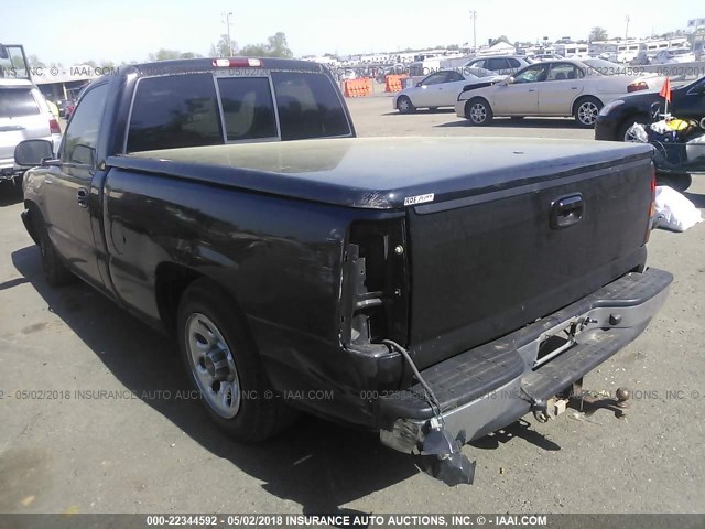 1GTEC14T552347723 - 2005 GMC NEW SIERRA C1500 BLACK photo 3