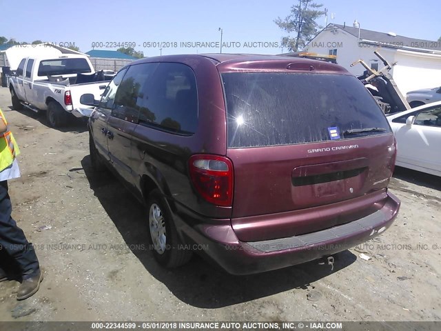 2B4GP44371R231035 - 2001 DODGE GRAND CARAVAN SPORT RED photo 3