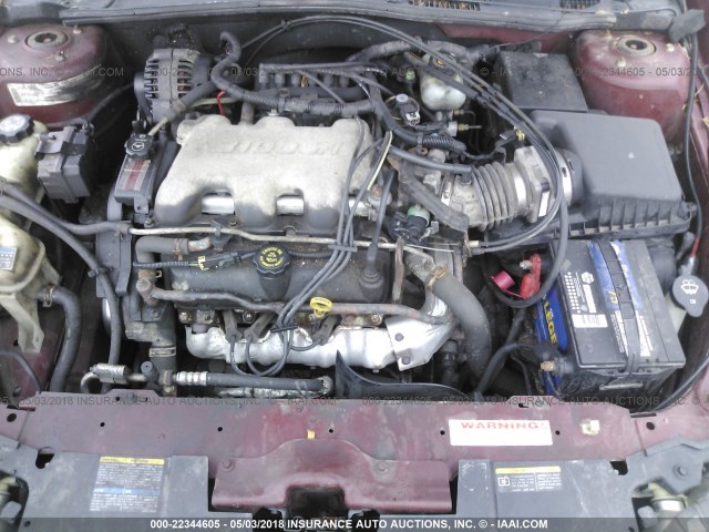 1G1NE52J12M589574 - 2002 CHEVROLET MALIBU LS 栗色 照片 10