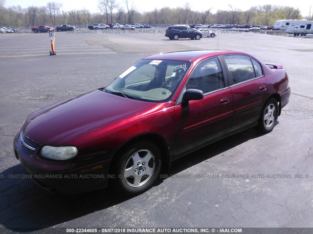 1G1NE52J12M589574 - 2002 CHEVROLET MALIBU LS 栗色 照片 2