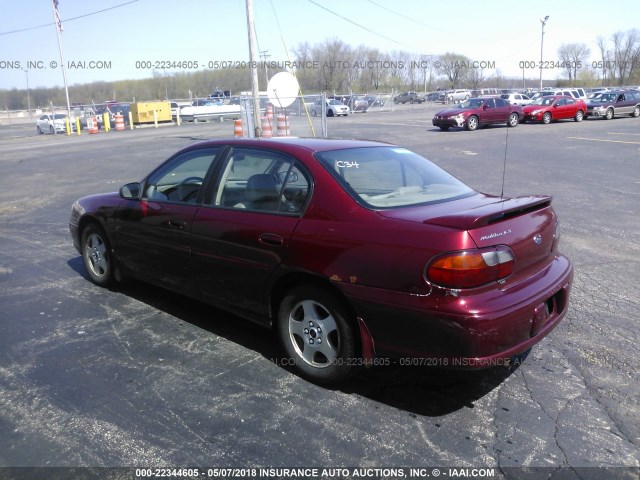 1G1NE52J12M589574 - 2002 CHEVROLET MALIBU LS 栗色 照片 3