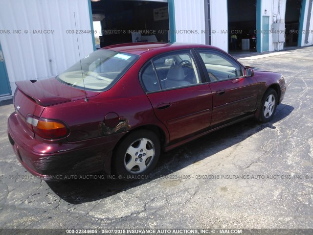 1G1NE52J12M589574 - 2002 CHEVROLET MALIBU LS 栗色 照片 4