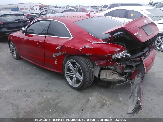 WAUCVAFR6AA056799 - 2010 AUDI S5 PREMIUM PLUS 红色 照片 3