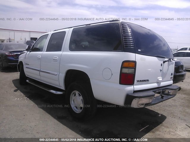 1GKEC16Z64J139076 - 2004 GMC YUKON XL C1500 WHITE photo 3