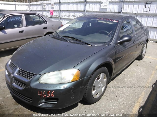 1B3EL36X54N191556 - 2004 DODGE STRATUS SE GREEN photo 2