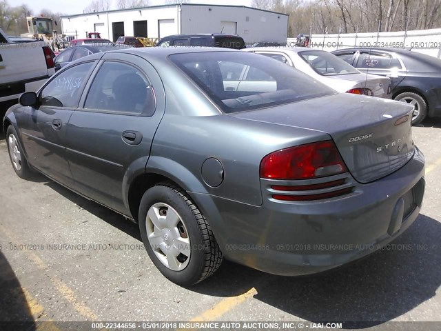 1B3EL36X54N191556 - 2004 DODGE STRATUS SE GREEN photo 3